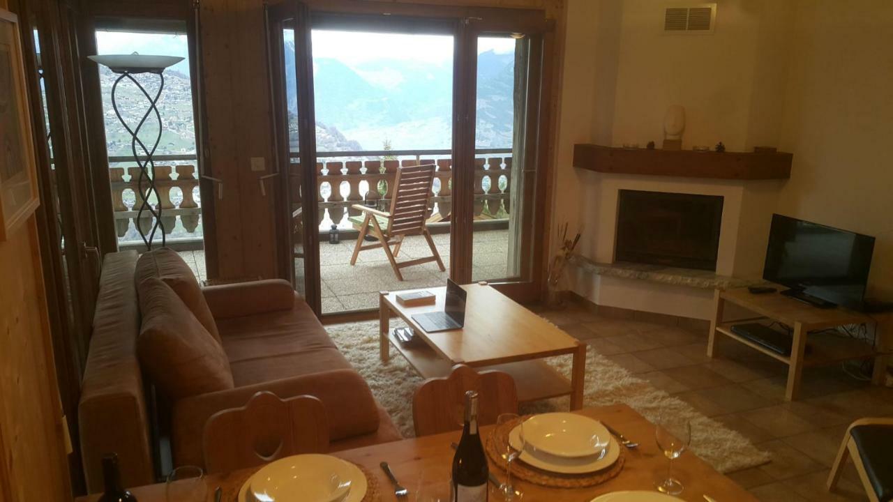 Appartement D'Une Chambre Avec Vue Imprenable - Veysonnaz Exterior photo